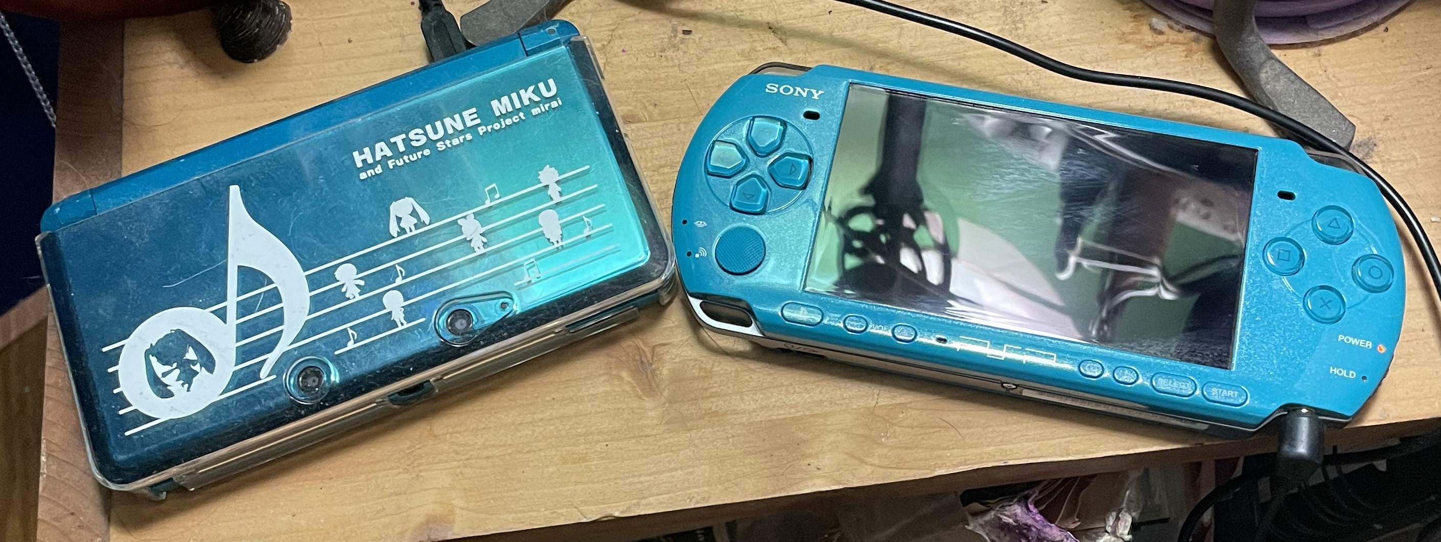 A 3DS and PSP.